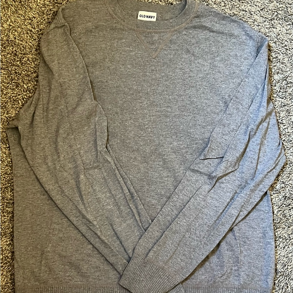Old Navy Men's Heather Gray Crewneck Sweater